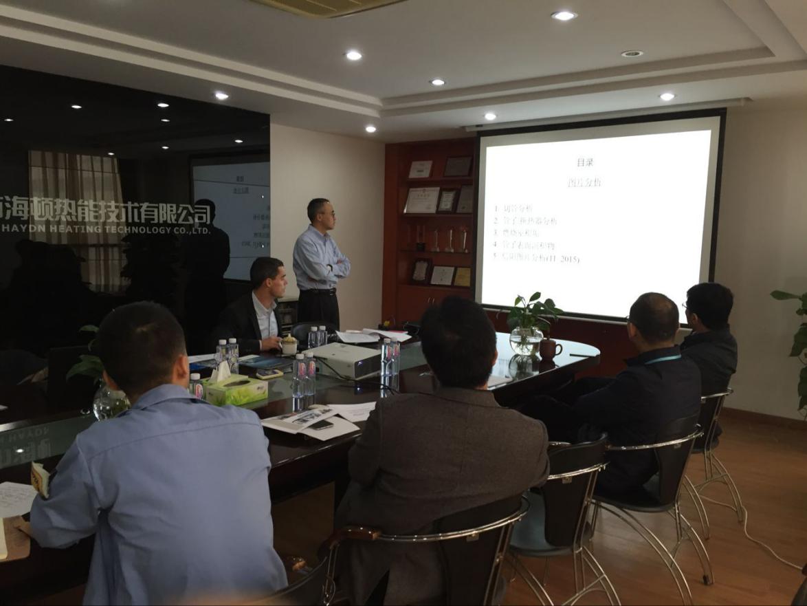法国Sermeta访海顿&mdash;交流全预混冷凝技术